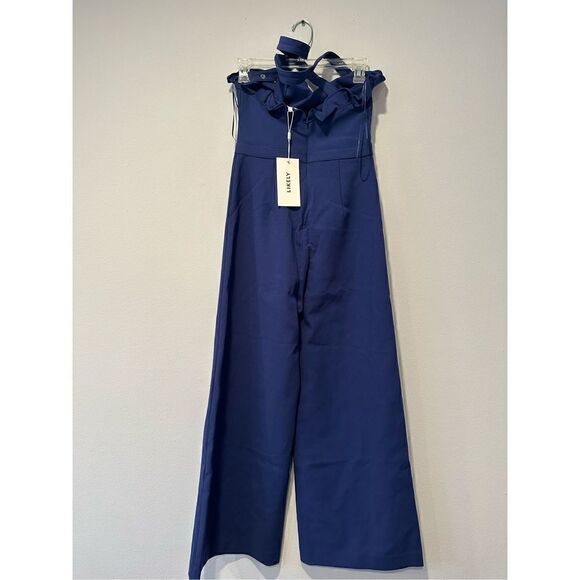 Likely Romi wide leg retro style jumpsuit size 2 and 4 in blue NWT - Picture 10 of 12